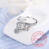 925 Silberring Quaste Zirkonia Ring für Damen Herren Mode Hochzeit Verlobung Party Geschenk Charme Schmuck