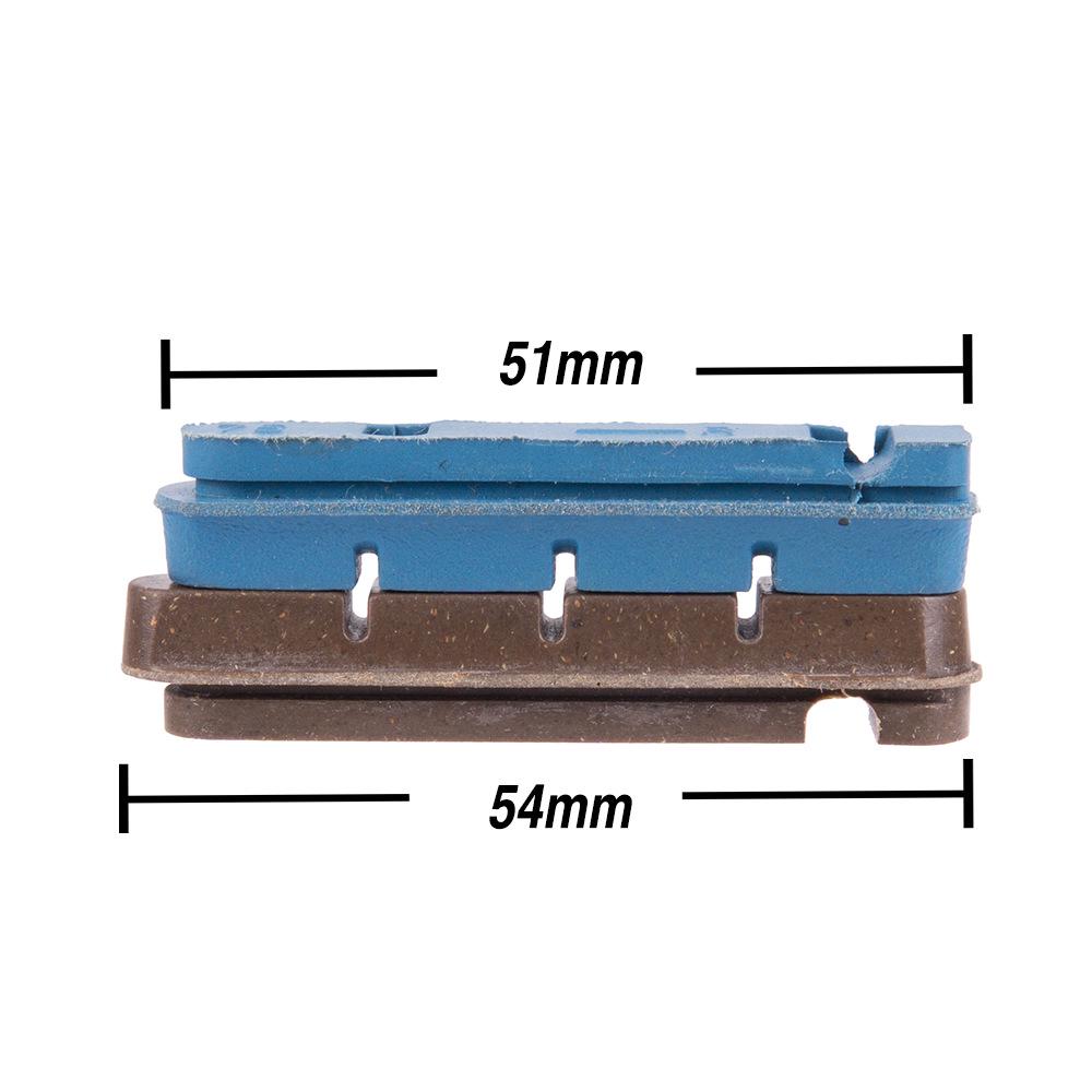 Excelsior Carbon Fiber Brake Pads for Road Bikes - Replaceable Rim Brake Blocks with Drawer-Type C-Clip Design