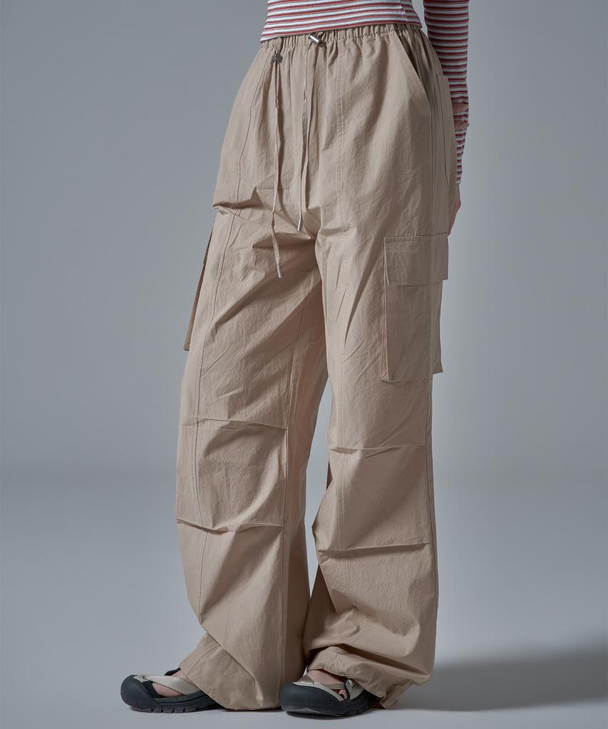 WAARFORWOMAN W1143 Cotton Banded Cargo_Beige