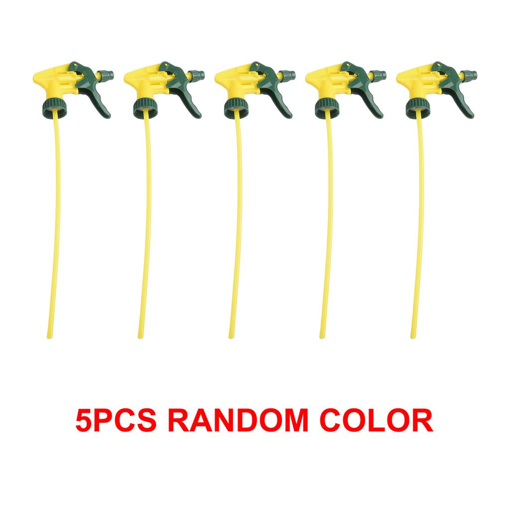 5pcs Heavy Duty Trigger Sprayer Nozzle Heads for Standard Spray Bottles Industrial Grade Plastic Replacement Parts