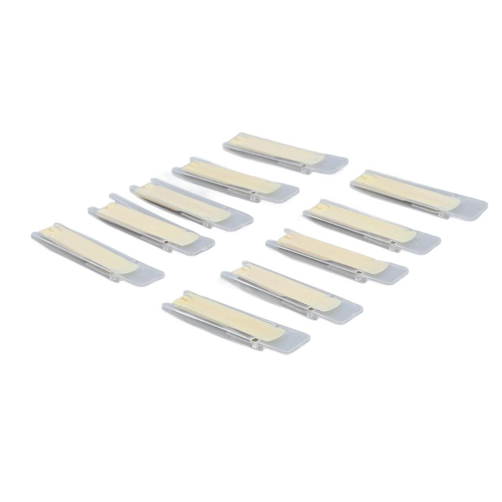 10PCS Tenor Soprano Saxophone Reeds Stable Sound Excellent Response Traditional Sax Reeds Strength 2.0