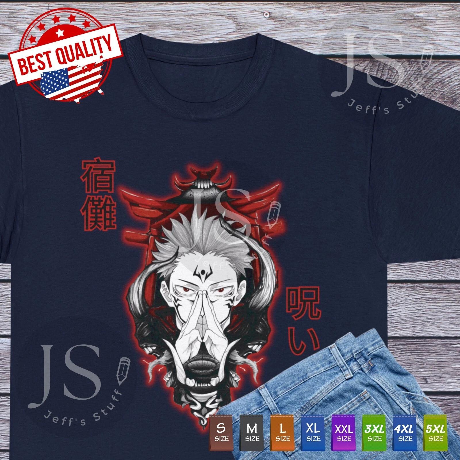 Ryomen Sukuna T Shirt Jujutsu Kaisen Anime Clothing Cosplay Manga Japanese Tee 2XL