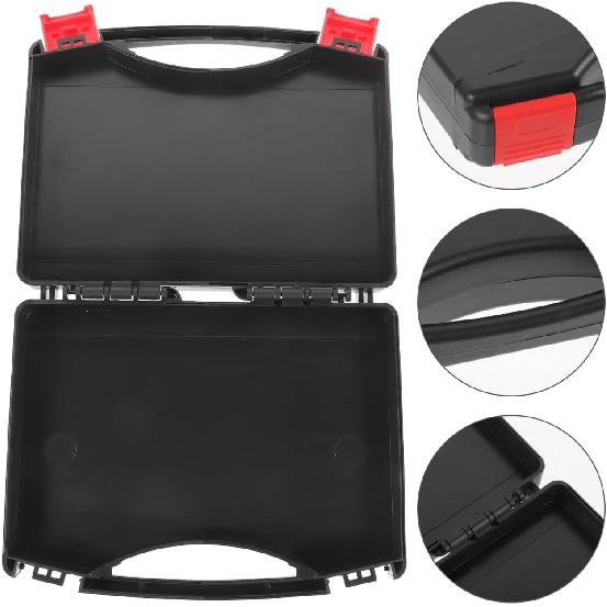 Small Plastic Tool Box, Hard Carrying Case for Tools, Lightweight Drop-Resistant Toolbox with Lock Design for Secure Storage, Portable Maintenance
