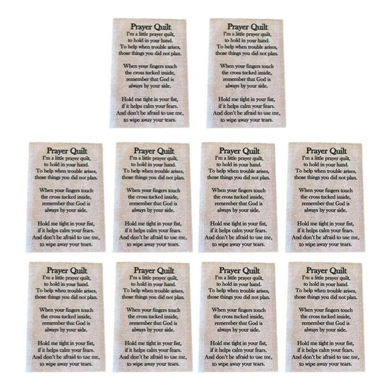Prayer Quilt Text Panels Pre-Printed Inspirational Verses On Cotton Fabric Christian Sewing Project for Church & Charity