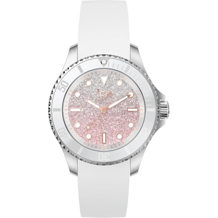 Montre ICE WATCH - Femmes - 020371 - Blanc Silicone - Etanche 10 Atm