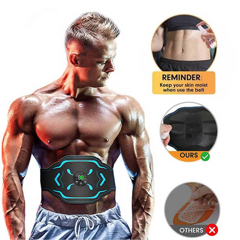 EMS Stimulation Belt Vibration ABS Stimulator Abdominal Muscle Trainer Exerciser Belts Home Gym Fiess Equiment Body Slimming