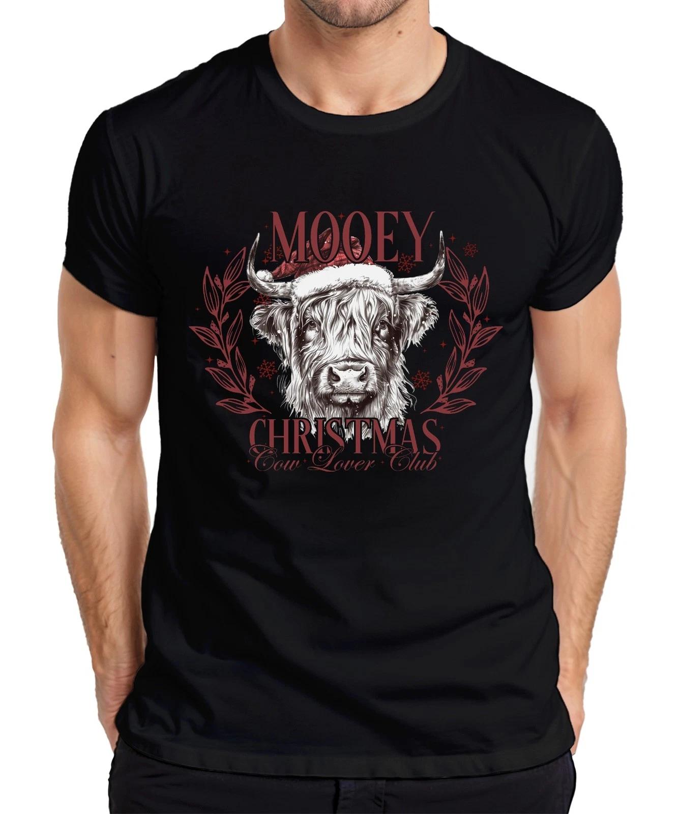 Mooey Christmas Cow Cows Cow Lovers - Christmas Xmas Xmas Mens T-Shirt- XL