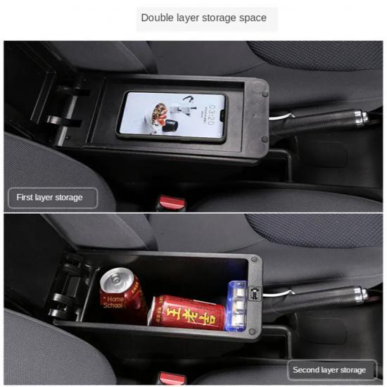 For Volkswagen Golf 6 Armrest Box For VW Golf 6 Golf 5 Mk6 MK5 Jetta 5 Car Armrest For VW Sagitar Storage Box Interior details