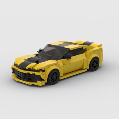 Camaro auto sportiva da corsa Veicolo Velocità Campione Racer Blocchi da costruzione Mattoni Giocattoli creativi da garage per ragazzi