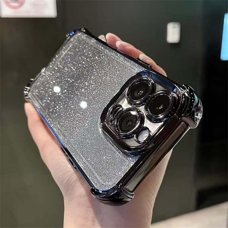 Glitter Magnetic Mirror Holder Case For OPPO A79 A2 5G A78 A38 A18 A17 A16 A15 A15S A3 PRO A76 A96 A57 2022 A54 A58 A53 A33 2020