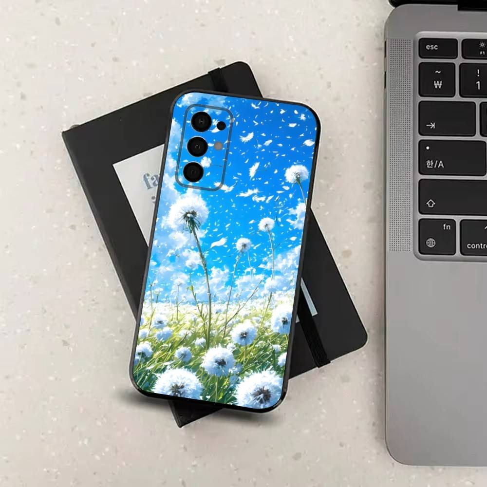 Botanical Art Painting For Samsung Galaxy A53,31,52,72,41,22,73,32,71,Note,J7,8,9,5G Soft Black Silicone Phone Case
