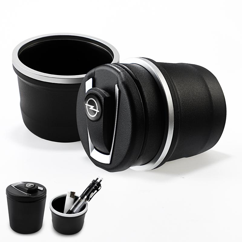 Car Cigarette Ashtray Cup LED Light Portable Detachable For Opel Astra Grandland Corsa Mokka Frontera Insignia Zafira Vivaro