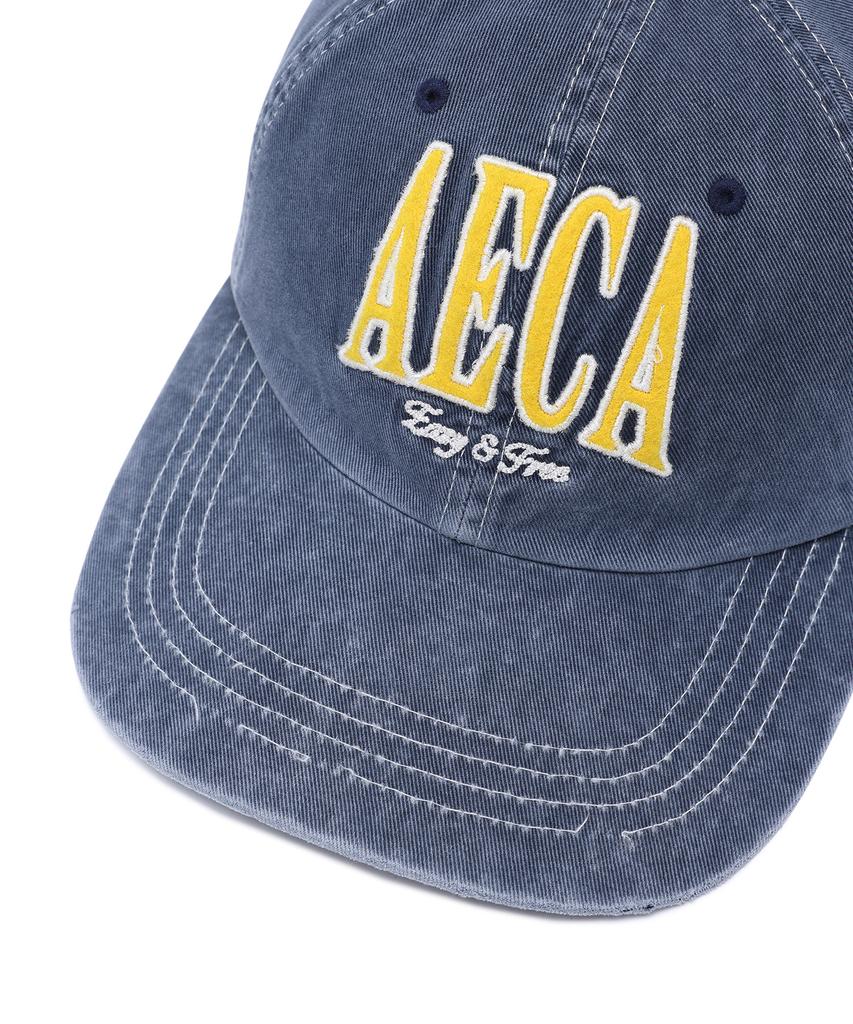 AECA Aeca Easy & Free Vintage Ball Cap-Navy