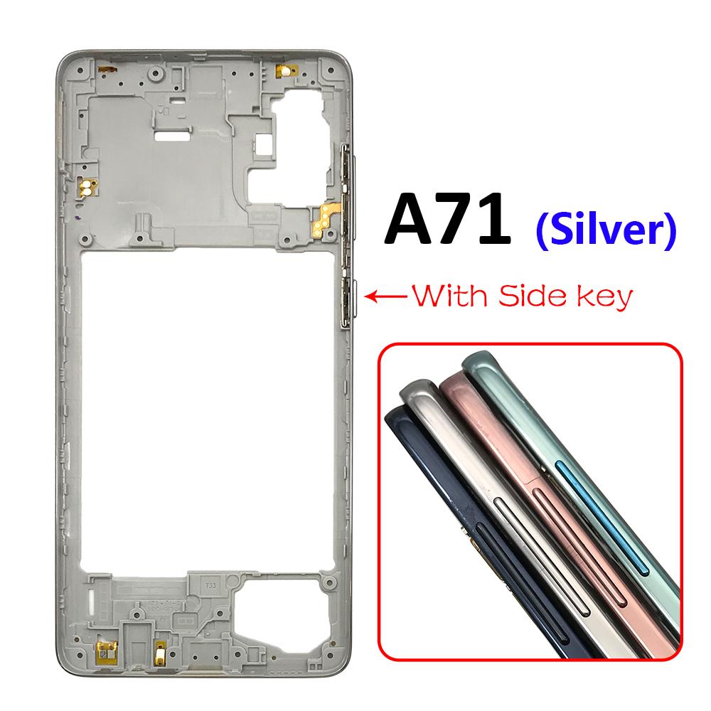 New For Samsung A21S A31 A41 A51 A71 Middle Frame Housing Frame Panel Rear Housing Panel Replacement Part