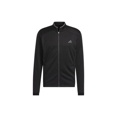 Solid Color Zip Collar Long Sleeve Jacket Men Jacket Black HZ3208