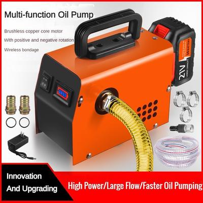 Small Multifunctional Electric Diesel Pump Portable Handheld Diesel Fuel Dispenser  Rechargeable Oil Injection Pump