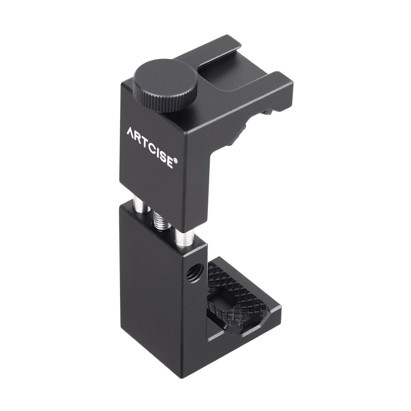 

All-Metal Phone Clip: Aluminum Alloy CNC Process for Mobile Live Streaming & Video Shooting - AISI Photography Accessory