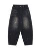 Nomaenyueol Washed Jumbo Denim Pants - Washed Black