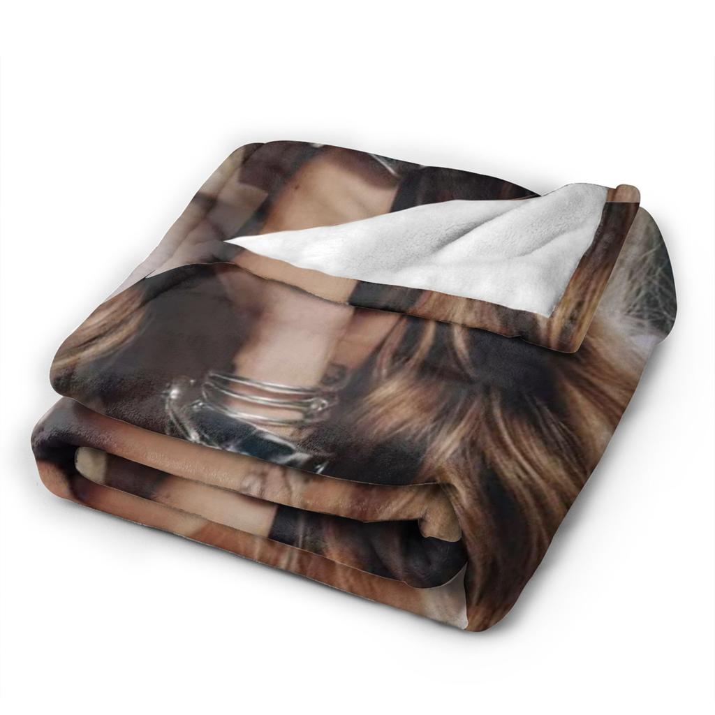 Soft BlanketKids Adult Camping Singer TINI STOESSEL Futtura Album  Throw Blanket Flannel Bedspread Couch Chair Sofa Bed Funny