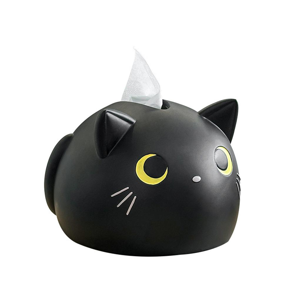Creative Cat Shaped Tissue Box Cover Desktop Napkin Holder for Home Living Room Table Use Durable Material Unique Design
