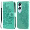 For Oppo A60 4G Case Floral Pattern PU Leather Wallet Stand Phone Cover