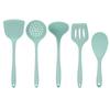 5Pcs Silicone Handle Cooking Utensils Set Non-Stick Heat Resistant Spoon Kitchen Supplies Baking Cooking Tool