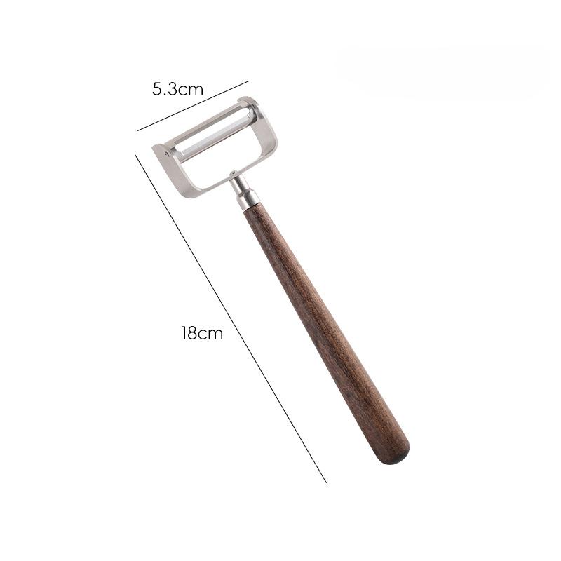 Stainless Steel, Walnut Handle, Peeler, Fruit Planer, Household, Kitchen Small Tool, Multifunctional, Fruit and Potato Scraper