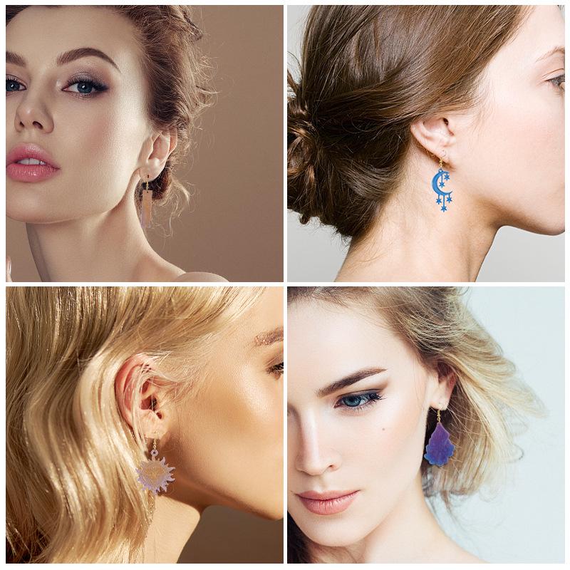 Poppy DIY Silicone Molds for Butterfly, Snake, Moon, Cloud, Star, and Christmas Tree Earrings and Pendants