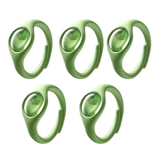 2/5Pcs Silicone Repellent Bracelet Plant Essential Oil Waterproof Long Lasting Outdoor