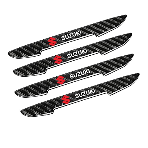 (MHNETY) Side Door Guard Door Trim Side Door Bumper Carbon Fiber Protection Sticker Automotive Door Protector Scratch Prevention Shockproof Water