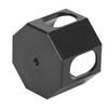 Billiard Chalk Holder Magnetic Aluminum Portable Octagonal Pool Cue Chalk Case with Keychain