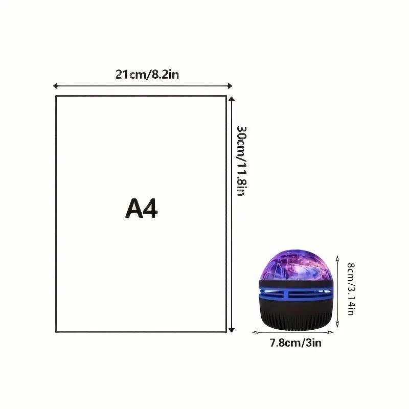 7-Color LED Aurora Projector - Remote Control, USB Powered, 36V Safe, Galaxy Lighting for Bedroom & Music Room