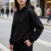 Women's Trendy Solid Color Drop Shoulder Hoodie - Casual, Warm, and Versatile Autumn/Winter Pullover Top
