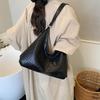 Woven Simple Bucket Bag, New Fashionable Large-capacity Shoulder Bag, Niche Personalized Underarm Bag