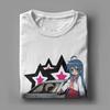 Leisure Lucky Star Konata Intitial D T-Shirt for Men Round Collar 100% Cotton T Shirt Anime Tee Shirt 4XL 5XL  Tops