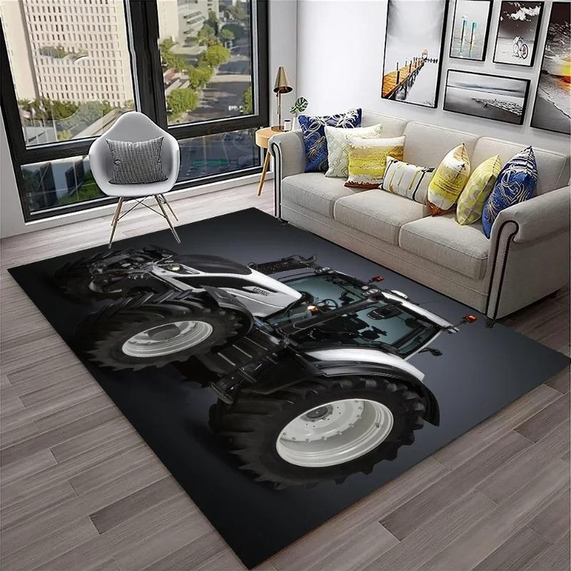 3D Truck Car Carpet Retro Tractor Non-Slip Carpet Rug for Living Room Bedroom Sofa Child Area Rug Home Decoration Floor Mat