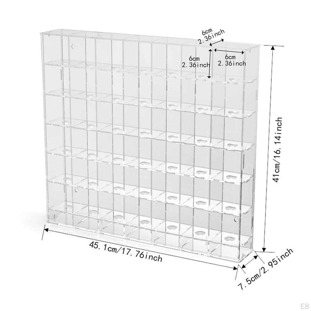 Acrylic Display Case for Golf Balls, Wall Mount Holder Collectibles