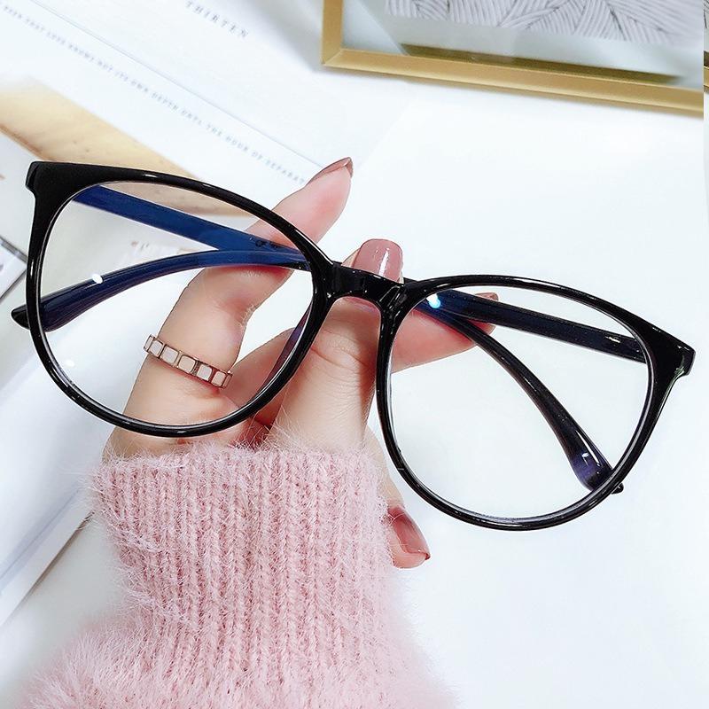 Women Men'S Anti Blue Light Round Myopia Glasses Vintage Finished Optical Spectacle Nearsighted Eyeglasses With Diopter 0 To-6.0