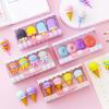 Cute 4 Sets Pieces Ice Cream Fun Elementary School Prize Erasers, (16 Total), Lollipop, Donut, Rod, Stationery, Students, Children's Day, Souvenir,