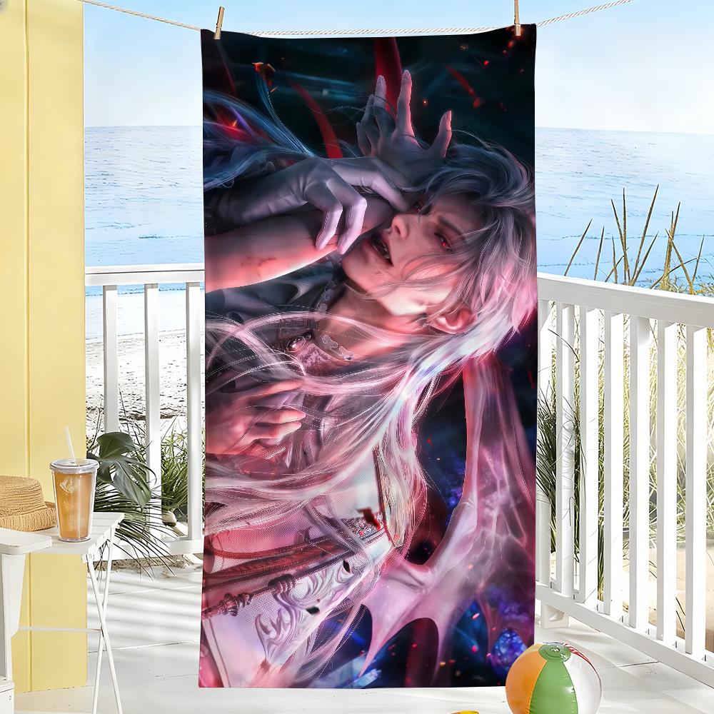 

Game Love and D-Deepspace Sylus Towel Soft Pool Gift For Travel Gym Shower Camping Quick Dry Sports Large Beach Towels W40*H60(CM)