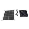 Solar Powered Exhaust Fan Kit 7W Solar Panel Fan Ventilator for Pet House Chicken Coop Greenhouse Shed