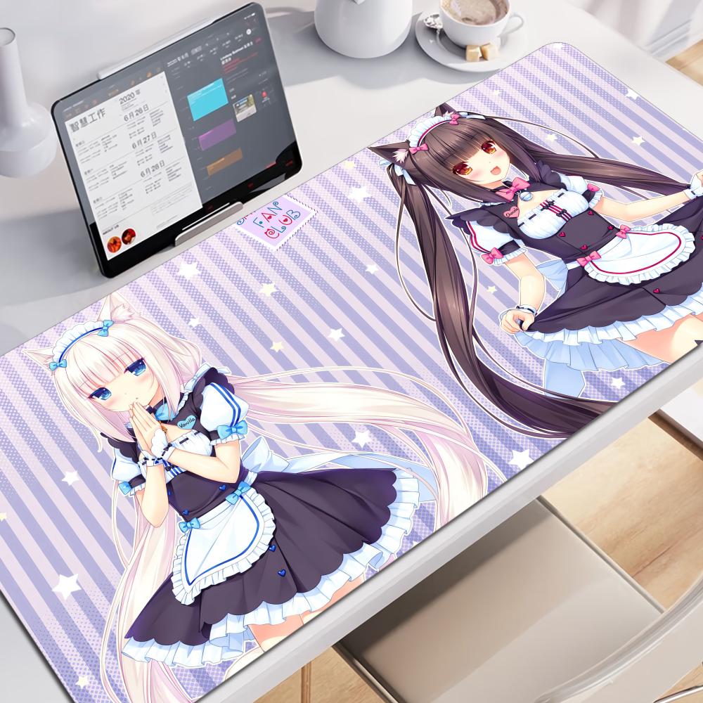 xmm Home HD Computer Table Pad Rubber MousePad Anime Nekopara Carpet Game Office Laptop Soft Table Pad Desktop Protect Mat