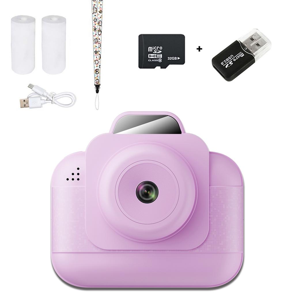 Kids Camera Instant Printing High-Definition Thermal Paper Toy Capture Print on the Spot Fun Children's Favorite