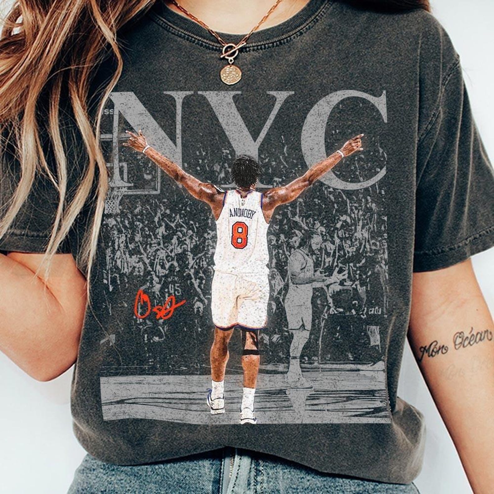 OG Anunoby Basketball Vintage Comfort Colors Shirt XL