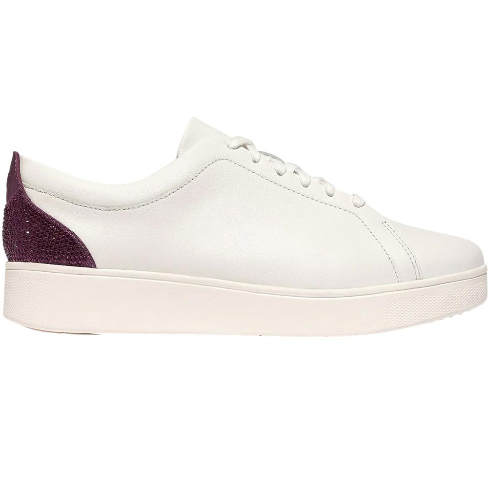 FitFlop Womens/Ladies Rally Crystal Leather Trainers