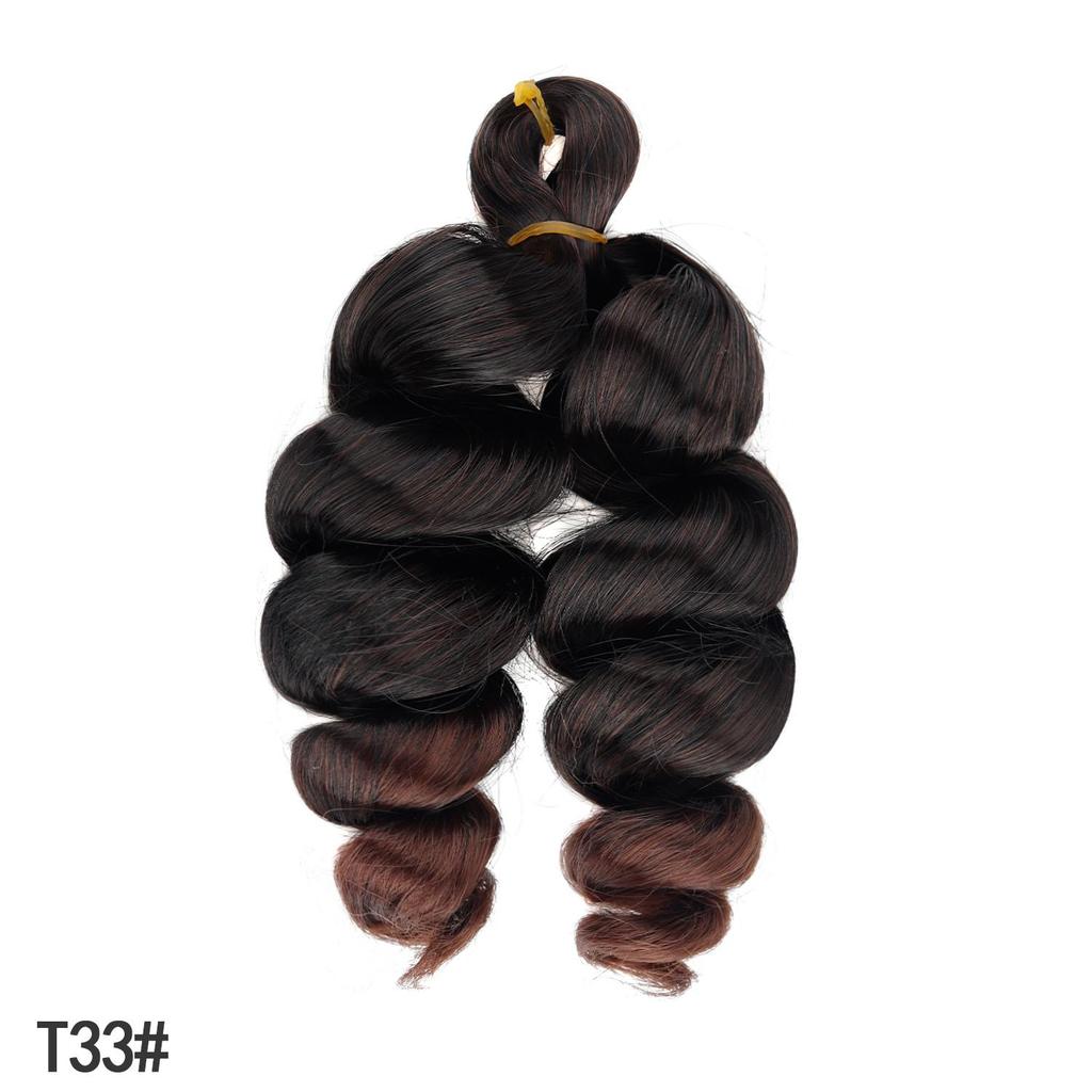 Short French Curly Crochet Hair Loose Wave Synthetic Braiding Hair Extensions for Black Women
