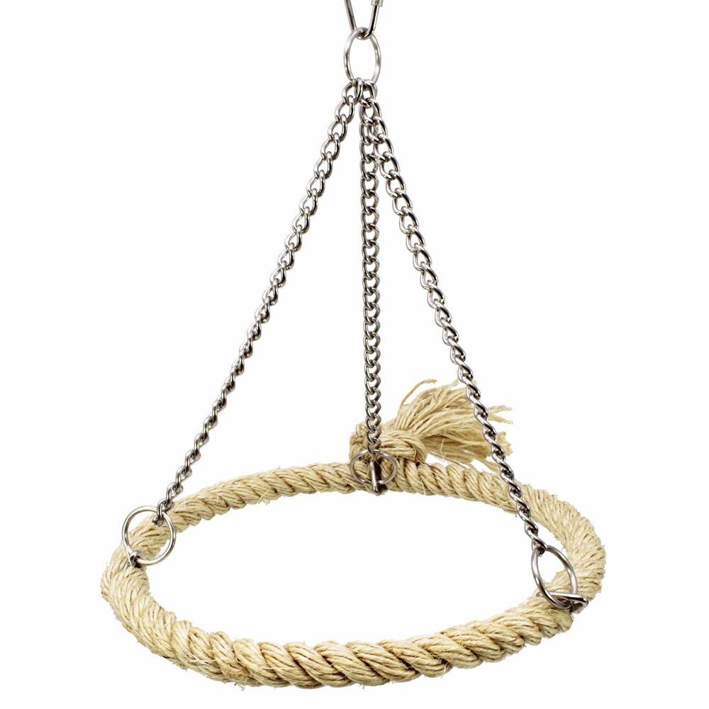 

Bite Resistant Bird Perch Stand Bird Cage Accessory Bird Chew Toy Bird Hanging Swing Rope Parakeet
