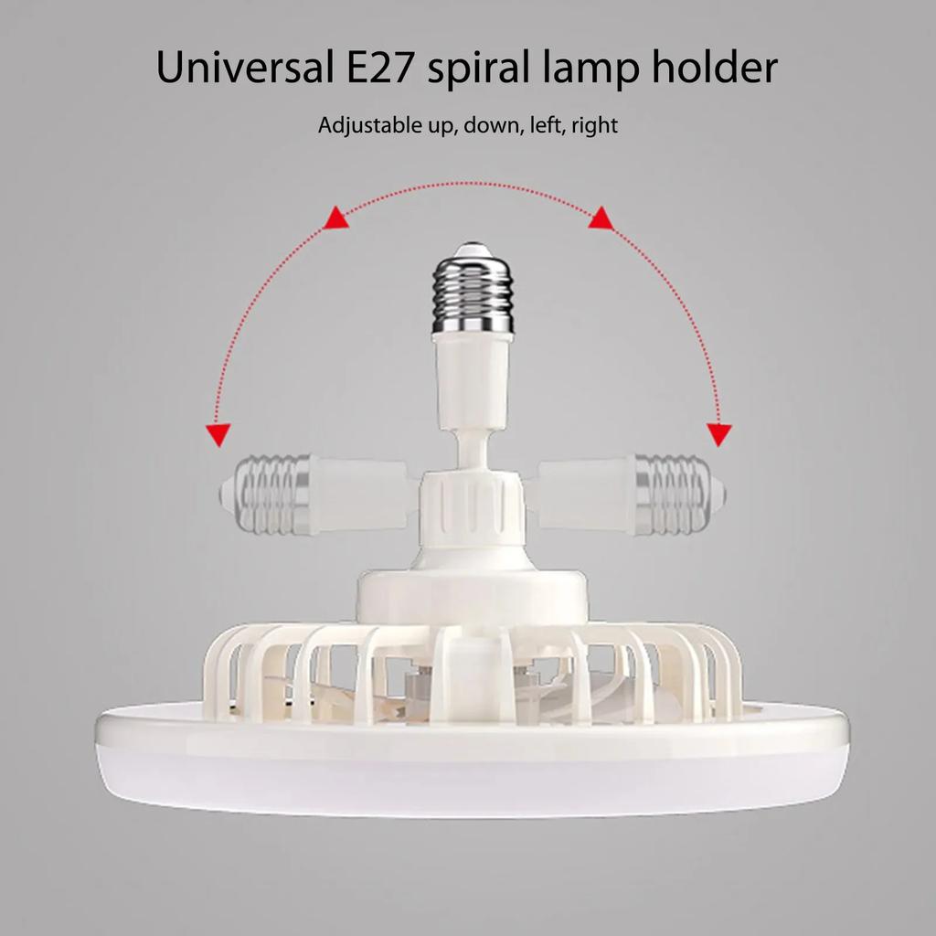 Modern Design E27 Screw Fan Light Simple Practical Indoor Multifunction Suspension With Remote Control Smart Fan Light