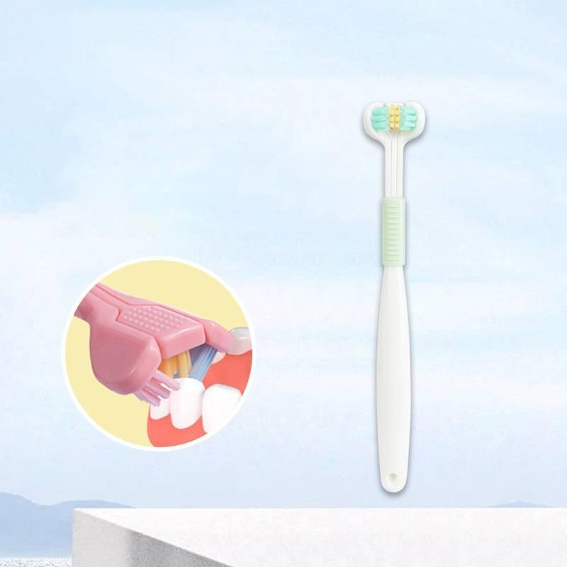 Premium Three-sided Soft Toothbrush For Adults Available In Beautiful Macaron Shades