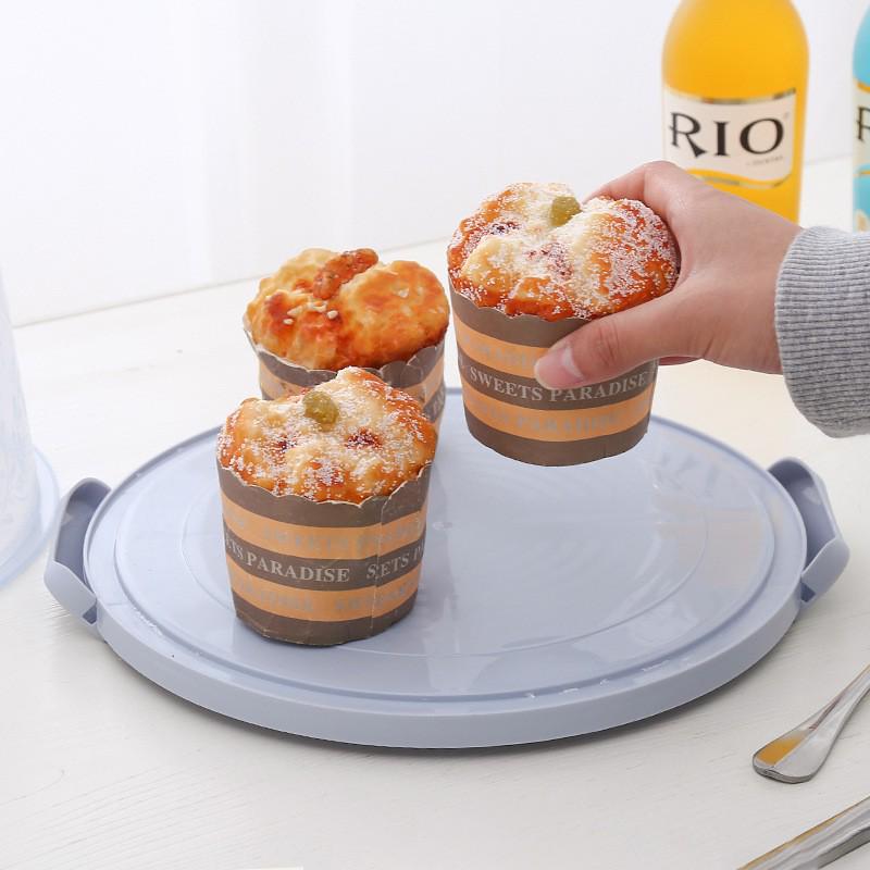 Transparent 8-Inch Handheld Cake Box for Birthdays and Tarts